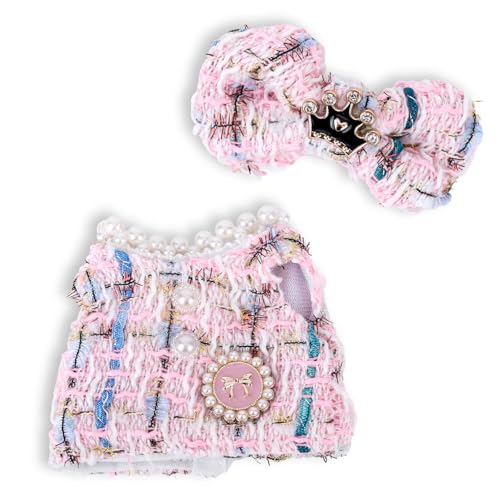 Puppenkleidungsset, Luxuriöse Kleidung und Kopfschmuck im Schicken Stil Kawaii-Puppenoutfits für 17 cm Große Puppen Sammlergeschenk, Puppe Nicht im Lieferumfang Enthalten (Rosa) von Penitue