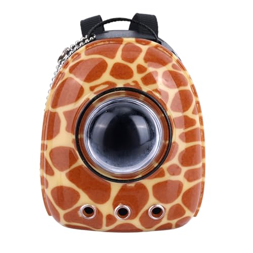 Puppenrucksack Mini, Süß Mini-Puppenrucksack-Schlüsselanhänger Realistischer Haustier-Raumträger Plüschspielzeug-Accessoire (Leopardenmuster) von Penitue