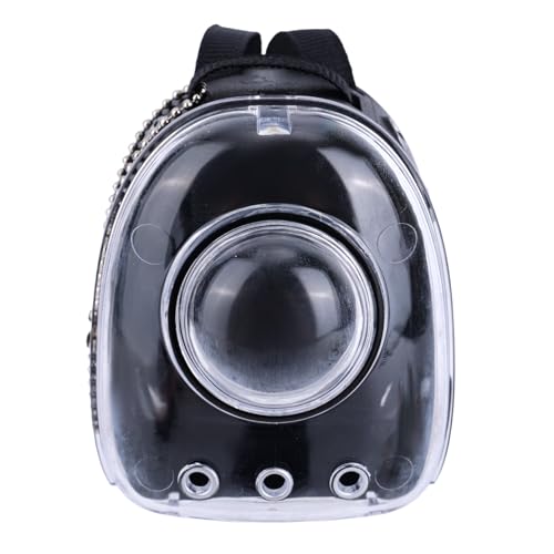 Puppenrucksack Mini, Süß Mini-Puppenrucksack-Schlüsselanhänger Realistischer Haustier-Raumträger Plüschspielzeug-Accessoire (Schwarz) von Penitue