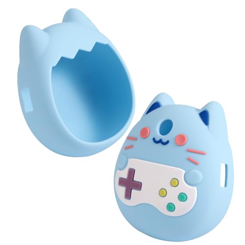 Silikonhülle für Tamagotchi Pix, Süße Cartoon Silikon Schutzhülle Weiche Stoßfeste Anti-Fall Abdeckung für Tamagotchi Zubehör (Blau) von Penitue