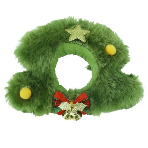 Weihnachtsbaum Kopfbedeckung für 17cm Puppen, Süßes Puppenkleidungs Accessoire für die Festliche Weihnachtsparty Dekoration (Keine Puppe Enthalten) von Penitue