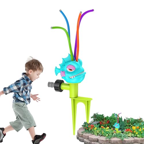 Penlimly Kinder-Gartensprinkler, Wassersprühsprinkler für den Außenbereich - Verstellbares Wassersprühspielzeug | Bewässerungswerkzeug in Form von Meereslebewesen für Strände, Gärten, Schwimmbäder, Penlimly Kinder-Gartensprinkler, Wassersprühsprinkler für den Außenbereich - Verstellbares Wassersprühspielzeug | Bewässerungswerkzeug in Form von Meereslebewesen für Strände, Gärten, Schwimmbäder, von Penlimly