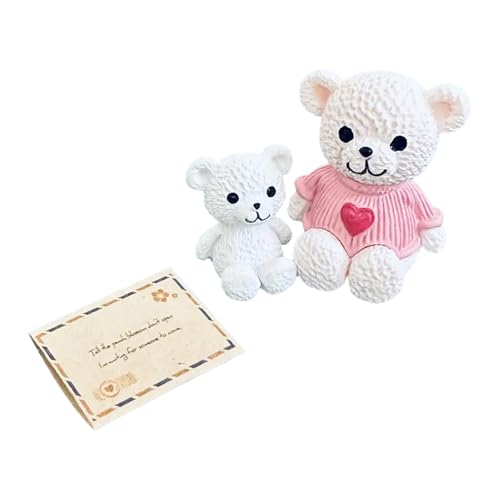 Penlimly Mini Bär in der Box - Inspirierender Plüsch Bär mit Karte für die Tasche,Niedliche Positive Wohndeko Gastgeschenke für Geburtstag Feiertage Abschluss | Für Feiertage Abschlussfeiern von Penlimly
