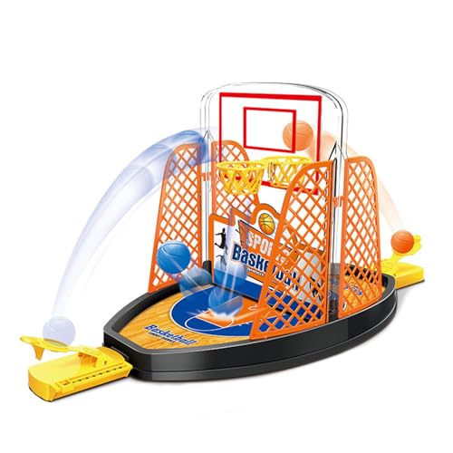 Penlimly Tisch Basketball Spiel Tischspiel mit Anzeigetafel, Basketball Körbe Wurfspiel Spielzeug Set für 2 Spieler, Reisespiel Familienspiele Bürospiele Lustig Sport Spielzeug für Kinder Erwachsene von Penlimly