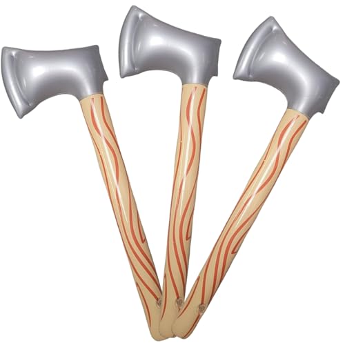 Gefälschte Axe, 3pcs realistische PVC -aufblasbare Spielzeug, 23 -Zoll von Peosaard