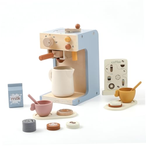 Kinder Kaffee Playset Holzkinder Kaffeemaschine mit Mühle Rollenspiel Interaktives Spiel Kitchen Accessoires für Mädchen Jungen tun Spielen Kinder Kaffeemaschine Spielzeug, Kinder Kaffeemaschine Kinder Kaffee Playset Holzkinder Kaffeemaschine mit Mühle Rollenspiel Interaktives Spiel Kitchen Accessoires für Mädchen Jungen tun Spielen Kinder Kaffeemaschine Spielzeug, Kinder Kaffeemaschine von Peosaard