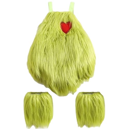 Monsterkostüm, grünes Monsterkostüm für Kinder 1 Set 6-12 Monate Plüschkind mit Herzdekoration süß für Weihnacht Halloween Cosplay, Kinder Halloween Monsterkostüm, grünes Monsterkostüm für Kinder 1 Set 6-12 Monate Plüschkind mit Herzdekoration süß für Weihnacht Halloween Cosplay, Kinder Halloween von Peosaard