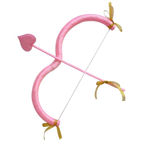 Peosaard Amorbogen und Pfeilset, Herzform Valentinstag Cupid Kostüm für Frauen und Kinder Cosplay Party Gunst Peosaard Amorbogen und Pfeilset, Herzform Valentinstag Cupid Kostüm für Frauen und Kinder Cosplay Party Gunst von Peosaard