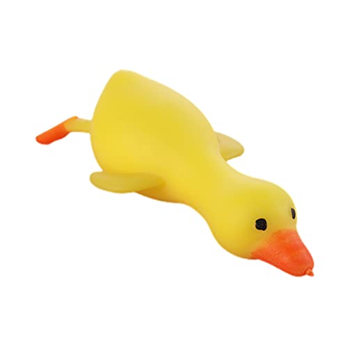 Peosaard Animal Fidget Toy Duck Form Angst Entlastung Spielzeug Kneten Drücken Tierverzierung, Stressabbau, Gelb von Peosaard