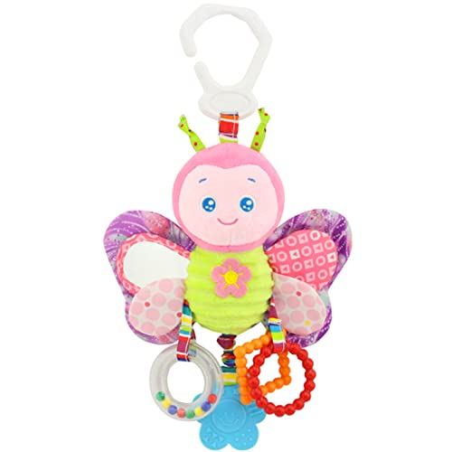 Peosaard Baby hängen rasselspielzeugplüschtiergefüllte Handkupplungen Bildungsspielzeug für Kinderwagen Krippe farbenfrohe, hängende Rasselspielzeuge von Peosaard