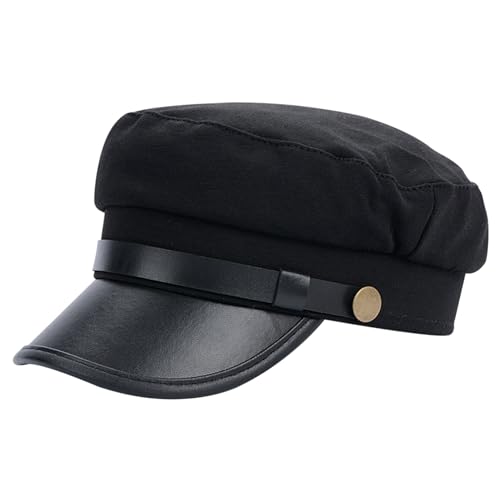 Peosaard Chauffeur Hut, klassischer Vintage Zeit für Zeitenboy Cap Kostüm Hats Beret Cap für alltägliche Verschleiß und Geben - Schwarz Peosaard Chauffeur Hut, klassischer Vintage Zeit für Zeitenboy Cap Kostüm Hats Beret Cap für alltägliche Verschleiß und Geben - Schwarz von Peosaard