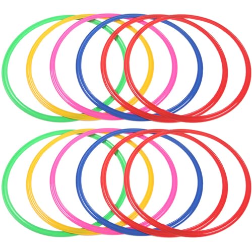 Peosaard Hopscotch-Ring-Set, 12pcs mehrfarbige Plastikringe, Flexible Plastikkinder-Trainingsausrüstung, DIY-freundliche Outdoor-Spiele für Garten, Garten, Vorschule, zufällige Farbe Peosaard Hopscotch-Ring-Set, 12pcs mehrfarbige Plastikringe, Flexible Plastikkinder-Trainingsausrüstung, DIY-freundliche Outdoor-Spiele für Garten, Garten, Vorschule, zufällige Farbe von Peosaard