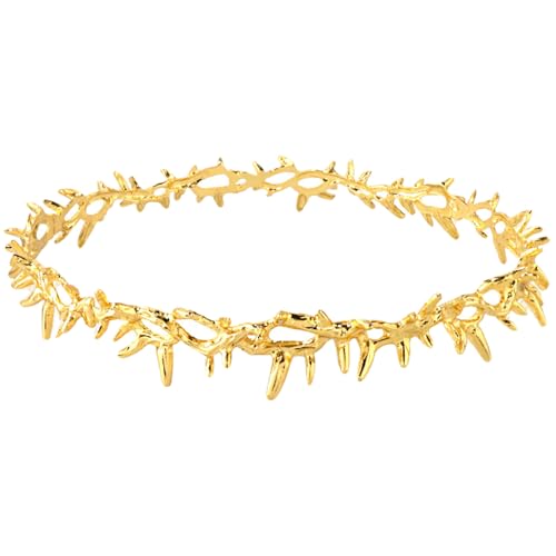 Peosaard Jesus Crown of Thorns, Krone der Dornen, Königin King Metal Thorn Crown Golden Thorn Crown für Hochzeit Geburtstag Prom Kostüm Cosplay Kopfbedeckung, Geschenk, Thorn Crown Peosaard Jesus Crown of Thorns, Krone der Dornen, Königin King Metal Thorn Crown Golden Thorn Crown für Hochzeit Geburtstag Prom Kostüm Cosplay Kopfbedeckung, Geschenk, Thorn Crown von Peosaard