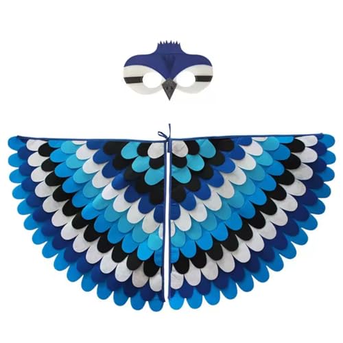 Peosaard Kinder Vogelkostüm, Eulen und Pfauen Masque Owl Dress Up, Jungen Mädchen fühlten Augenmaske und Flügel für Themenpartys, Halloween, Maskerade, Kostümparty Rollenspiele Peosaard Kinder Vogelkostüm, Eulen und Pfauen Masque Owl Dress Up, Jungen Mädchen fühlten Augenmaske und Flügel für Themenpartys, Halloween, Maskerade, Kostümparty Rollenspiele von Peosaard