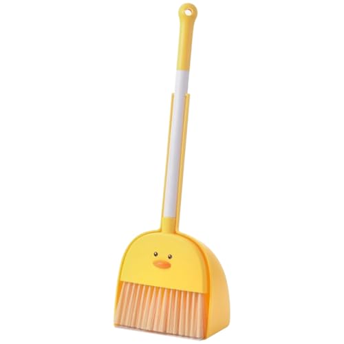 Peosaard Kleinkindreinigungsset, Kinderbesen und Dustpan Set Cute & Mini Yellow Duck Child Besen und Dustpan Educational Housekeeping Bauch Peosaard Kleinkindreinigungsset, Kinderbesen und Dustpan Set Cute & Mini Yellow Duck Child Besen und Dustpan Educational Housekeeping Bauch von Peosaard