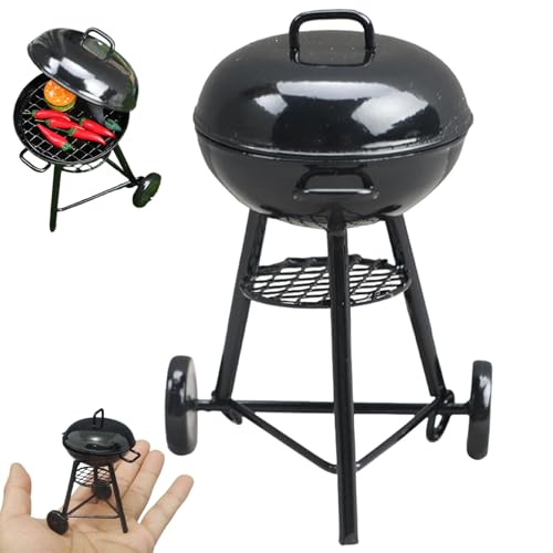 Peosaard Miniaturgrill Ofen Modell 3,5 Zoll 1/12 Skala Puppenhauszubehör Realistische runde Outdoor Grill Puppenhaus Miniaturen Modellbrennholz Rackhalter für Dollhouse Kitchen Decor, Miniaturgrill Peosaard Miniaturgrill Ofen Modell 3,5 Zoll 1/12 Skala Puppenhauszubehör Realistische runde Outdoor Grill Puppenhaus Miniaturen Modellbrennholz Rackhalter für Dollhouse Kitchen Decor, Miniaturgrill von Peosaard