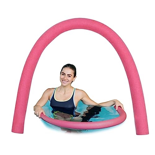 Peosaard Pool -Nudeln 2,6 x 60 Zoll Hohle Schaumbad Schwimmnudel Leichtes Schaum Nudeln für Kinder schwimmende Poolnudeln rosa, Pool -Nudelschaum von Peosaard