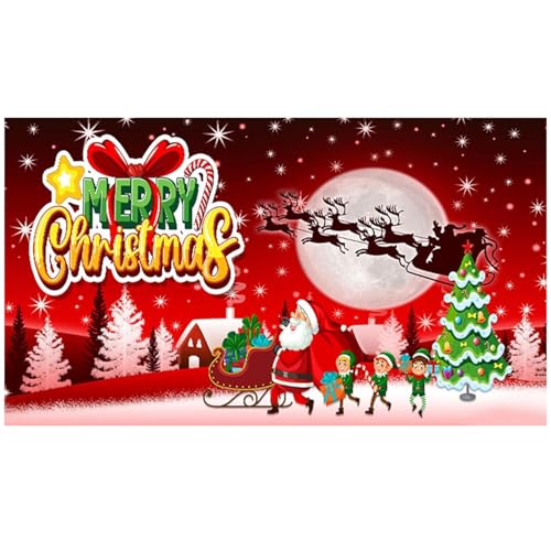 Peosaard Weihnachts -Garagentür -Abdeckung, 7x8ft Frohe Weihnachten Garagentor Banner mit Elch Santa Claus Weihnachten Baummuster, hängende Feiertagsabdeckungen für Tor Peosaard Weihnachts -Garagentür -Abdeckung, 7x8ft Frohe Weihnachten Garagentor Banner mit Elch Santa Claus Weihnachten Baummuster, hängende Feiertagsabdeckungen für Tor von Peosaard