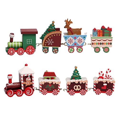 Peosaard Weihnachtsholz -Zug -Set, Weihnachtsholz -Mini -Zug Ornament für Geschenke Party Festival Dekoration 2pcs, Mini -Ornament Peosaard Weihnachtsholz -Zug -Set, Weihnachtsholz -Mini -Zug Ornament für Geschenke Party Festival Dekoration 2pcs, Mini -Ornament von Peosaard