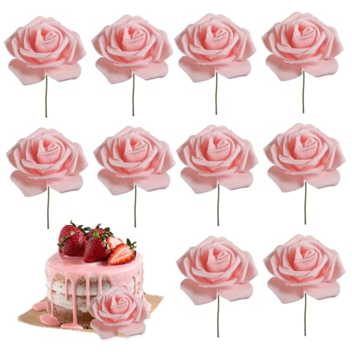 Rose Blumenkuchen -Top, Frauenkuchen -Topper Rosenblume für 3.8 Goddess Festival Mutter Day Party Dekor 10pcs 7, 5x20 cm, Mütter Topper Rose Blumenkuchen -Top, Frauenkuchen -Topper Rosenblume für 3.8 Goddess Festival Mutter Day Party Dekor 10pcs 7, 5x20 cm, Mütter Topper von Peosaard