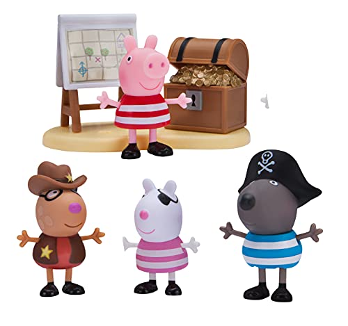 Exklusive Peppa Pig Pirat Party 7 Figuren inkl. Danny Dog, Suzy Schaf, Pedro Pony, eine Schatztruhe und Karte Board von Peppa Pig