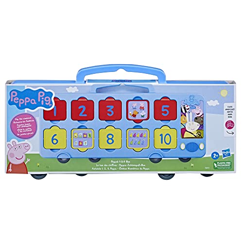 Peppa Pig Spielzeug Peppas Zahlenspaß-Bus, Zählen von 1 bis 10, Kinderspielzeug von Peppa Pig