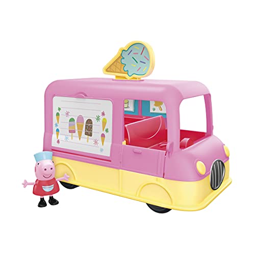 Peppa Pig Peppa’s Adventures Peppas Eiswagen, Vorschulspielzeug, Sprache und Geräusche, Peppa Wutz Figur und Accessoire, ab 3 Jahren geeignet von Peppa Pig