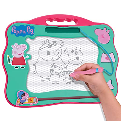PEPPA PIG - magnetisches Zeichenbrett mit Stift und 3 Stempel, für Kinder ab 3 Jahren von Peppa Pig