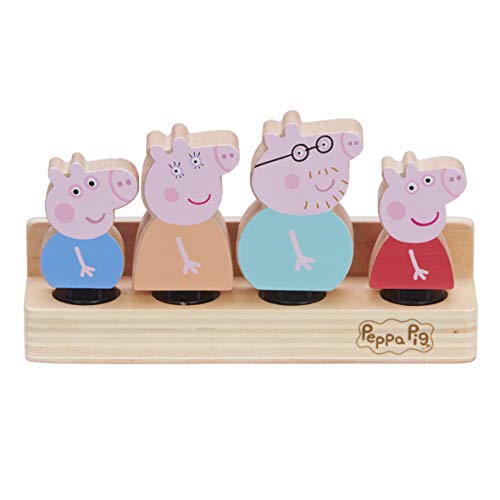 Peppa Pig Wooden Family Figures, Sustainable FSC Certified Wooden Toy, Preschool Toy, Imaginative Play, Gift for 2-5 Year Old von Peppa Pig