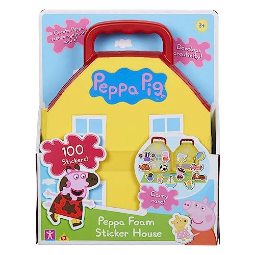 Peppa Pig Foam Sticker House, Create Peppa Pig Scenes, 100 Reusable Foam Stickers, Featuring Lots of Characters and Accessories von Peppa Pig