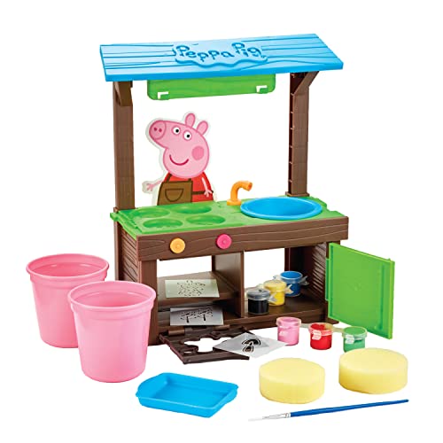 Peppa Pig 07614 Peppa's Garden Kunstbank Vorschulhandwerk Gartenspiel Geschenk für 3-5 Jahre alt Peppa Wutz von Peppa Pig