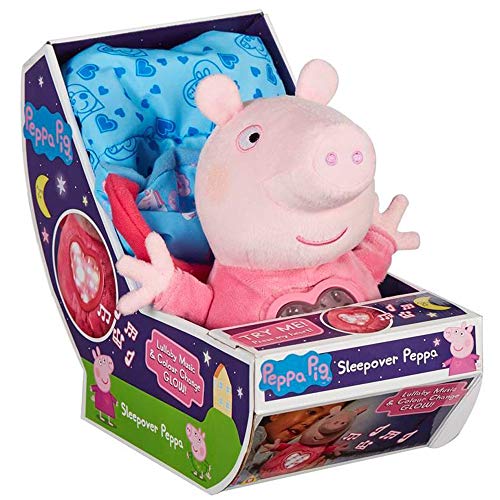 Sleepover Peppa Soft Toy Bedtime Lullaby Toy with Lights and Sounds Preschool Gift Age 3, 4, 5 von Peppa Pig