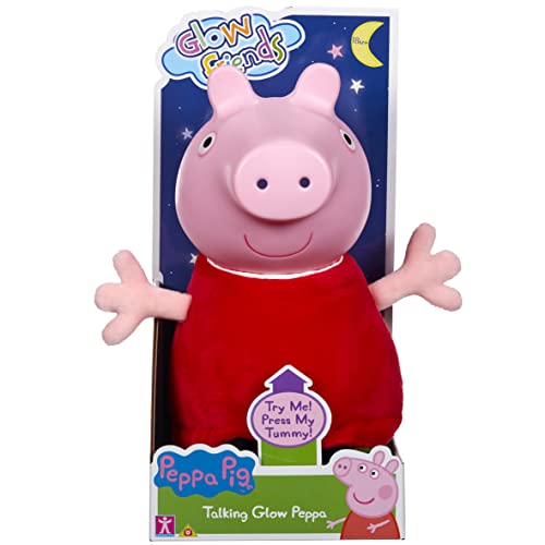 Peppa Pig Glow Friends Talking George, Preschool Interactive Soft Toy, with Lights up face and Sound Effects, Gift for 3-5 Year Old von Peppa Pig