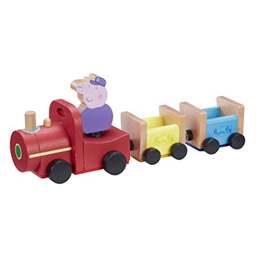 Peppa Pig CO07210 Tren de Madera Abuelo Holzzug Opa Pig, Mehrfarbig von Peppa Pig