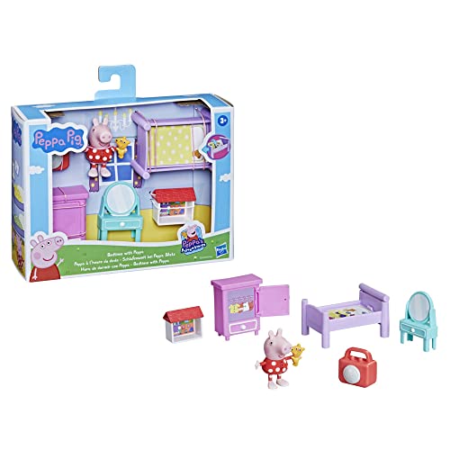 Peppa Pig F2527 s Adventures Schlafenszeit, Accessoireset mit Peppa Wutz Figur (7,5 cm) und 5 Accessoires, Mehrfarbig von Peppa Pig