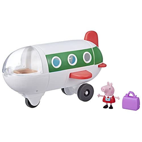 Peppa Pig Peppa's Adventures im Flugzeug Peppa, Vorschulspielzeug, das wirklich rollt, 1 Figur und 1 Zubehör, ab 3 Jahren von Peppa Pig