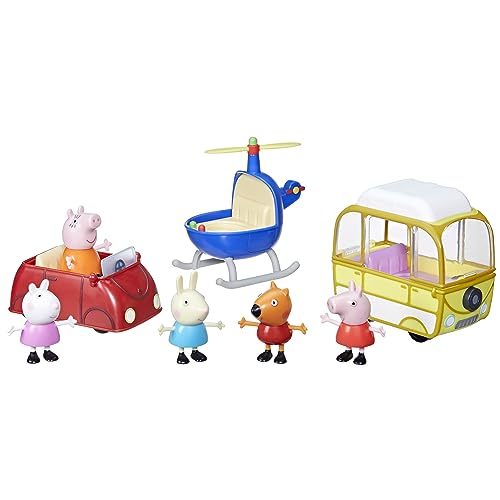 Peppa Pig, F94235L1 Kleine Peppa Box, 3 Fahrzeuge und 5 Figuren, Spielzeug für Kinder, F94235L1 Peppa Pig, F94235L1 Kleine Peppa Box, 3 Fahrzeuge und 5 Figuren, Spielzeug für Kinder, F94235L1 von Peppa Pig