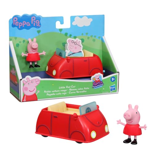 Peppa Pig Peppa’s Adventures Kleine Fahrzeuge Kleines rotes Auto mit Figur, Ab 3 Jahren geeignet von Peppa Pig
