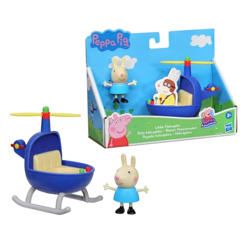 Peppa Pig Peppa's Adventures Kleiner Hubschrauber, enthält eine 7,5 cm große Luisa Löffel Figur, inspiriert von der Serie, für Kinder ab 3 Jahren von Peppa Pig