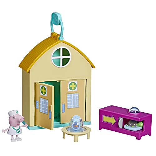 Play-Doh Peppa Pig F3757 Animals Peppa's Adventures Peppa Visits The Vet Spielset Vorschulspielzeug, 1 Figur und 3 Zubehörteile, ab 3 Jahren, Multicolor von Peppa Pig