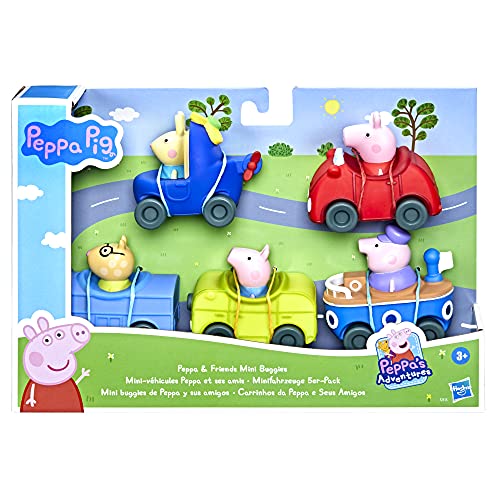 Peppa Pig Peppa's Adventures Peppa and Friends Mini-Buggys Vorschulspielzeug, 5 Fahrzeuge, ab 3 Jahren, Mehrfarbig (F25155L0) von Peppa Pig