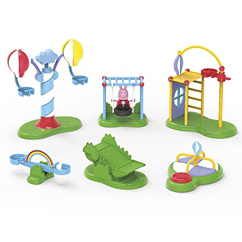 Peppa Pig Peppa’s Adventures Peppas Ballonpark Vorschulspielzeug, mit 6 Accessoires und Peppa Wutz Figur, ab 3 Jahren, F2399, Multi von Peppa Pig