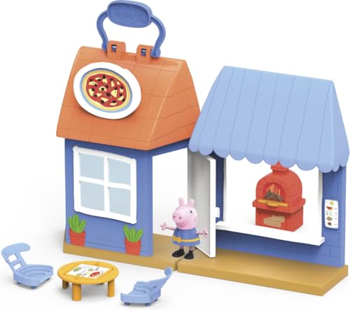 Peppa Pig Peppa's Adventures Peppa's Pizza Place Carry-and-Play Spielset Vorschulspielzeug, inklusive Figur und 4 Zubehörteilen von Peppa Pig