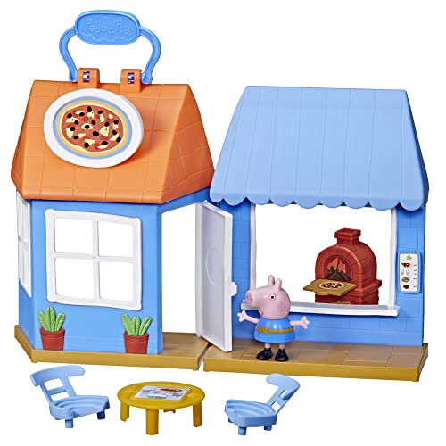 Peppa Pig Peppa's Adventures Peppa's Pizza Place Carry-and-Play Spielset Vorschulspielzeug, inklusive Figur und 4 Zubehörteilen von Peppa Pig