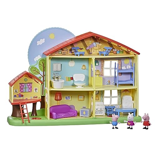 Peppa Pig Peppa’s Adventures Peppa's Playtime to Bedtime House Pre-school Toy, Speech, Light and Sounds, Ages 3 and Up , Red von Peppa Pig