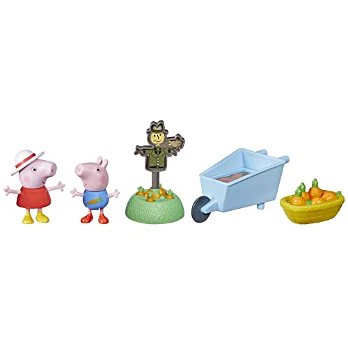 Peppa Pig Peppa`s Adventures Peppas Gartenspaß, Vorschulspielzeug mit 2 Figuren und 3 Accessoires, für Kinder ab 3 Jahren, F3767, Multi von Hasbro