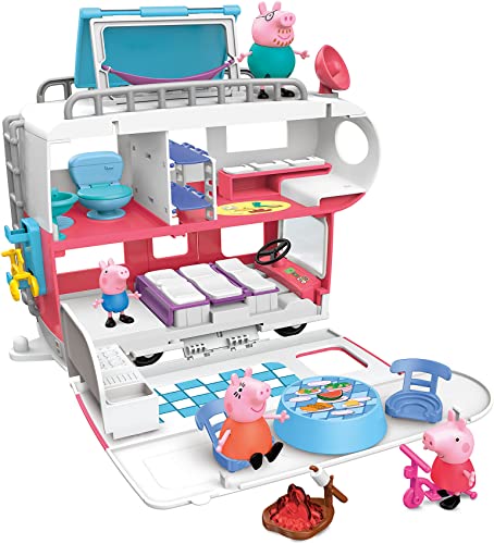 Peppa Pig Peppa’s Adventures Wohnmobil von Familie Wutz Vorschulspielzeug, umbaubares Fahrzeug, spielt Geräusche und Musik, ab 3 Jahren geeignet, único Peppa Pig Peppa’s Adventures Wohnmobil von Familie Wutz Vorschulspielzeug, umbaubares Fahrzeug, spielt Geräusche und Musik, ab 3 Jahren geeignet, único von Peppa Pig