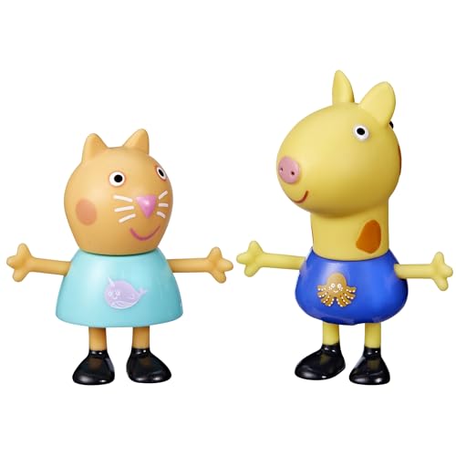 Peppa Pig Toys Peppa's Best Friends Emily Elephant and Freddy Fox 2er-Pack, 7,6 cm Maßstab Vorschulspielzeug von Peppa Pig