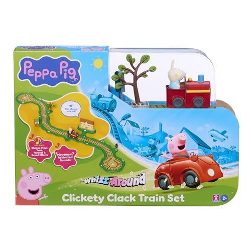 Peppa Pig Whizz Around Clickety Clack Zug Set, Motorised Vehicles, Track Toys, Pre-School Spielzeug von Peppa Pig