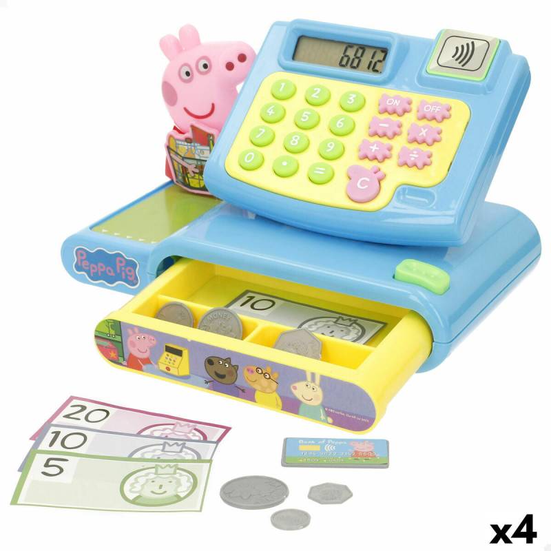 Spielzeug-Registrierkasse Peppa Pig 19 x 15 x 13 cm (4 Stück) von Peppa Pig